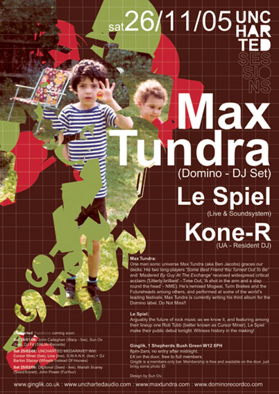 Uncharted Sessions - Max Tundra, Le Spiel, Kone-R